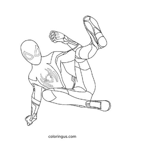 Miles Morales Spider Man Coloring Page