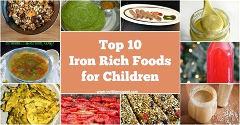 Top 10 Iron Rich foods for Kids with Recipes - My Little Moppet