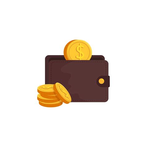 wallet with coins isolated icon 1912430 Vector Art at Vecteezy