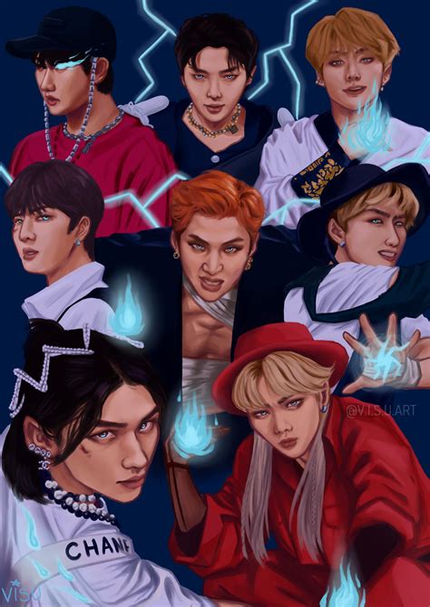 stray kids thunderous by visuart45 on DeviantArt