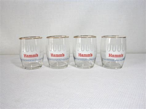 Vintage Hamms Beer Tasting Glasses by 2cool2toss on Etsy