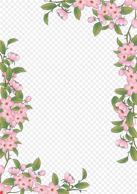 Beautiful Flower Border Hd Transparent, Beautiful Flower Border, Flower Border Clipart, Flowers ...