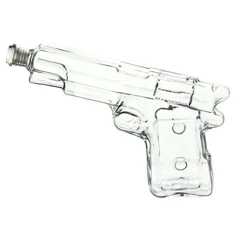 Gun Shaped Glass Bottles/unique Shaped Wine Glass Bottles/shaped Liquor Bottles Whiskey Gun ...