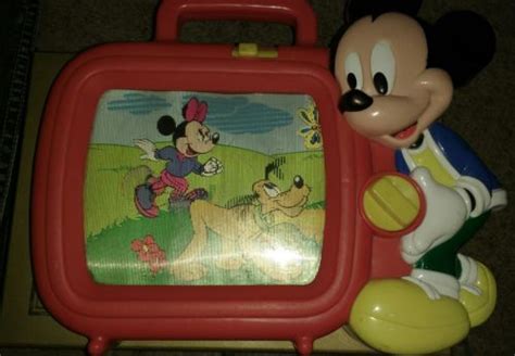 Mickey Mouse Vintage Plastic Music Box Television Toy -- Antique Price Guide Details Page