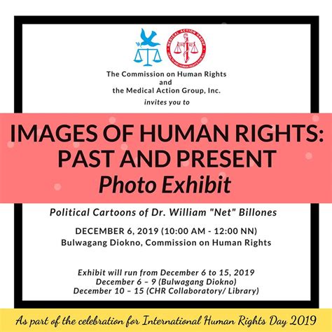 [Event] IMAGES OF HUMAN RIGHTS: PAST AND PRESENT Photo Exhibit of Political Cartoons of MAG ...