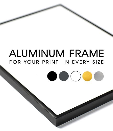 30x40 Frame Aluminum / Inches / Colors: Black, White, Graphite, Silver, Gold Antireflective ...