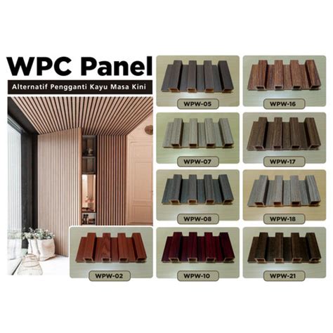 Jual panel wpc dinding | wood wpc panel | wpc kisi dinding motif kayu warna - Kab. Sleman ...