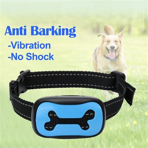 Anti Barking Collar for Dogs, Adjustable No Bark Devices Anti-Bark No Shock Sound and Vibration ...