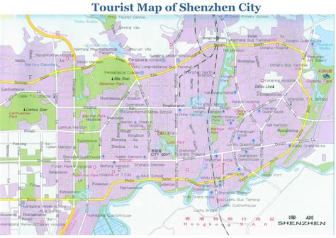 Shenzhen Maps: detailed China Shenzhen Attraction