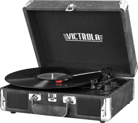 Victrola Bluetooth Stereo Turntable Black VSS-990BT-LK - Best Buy