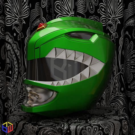 Tommy Oliver MMPR Green Ranger Helmet 3D model 3D printable | CGTrader