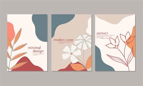 A4 size book cover template. pastel color hand drawn floral background. for notebooks, books ...