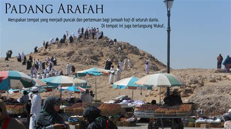 KOSMOLOGI TANAH ARAB: PADANG ARAFAH