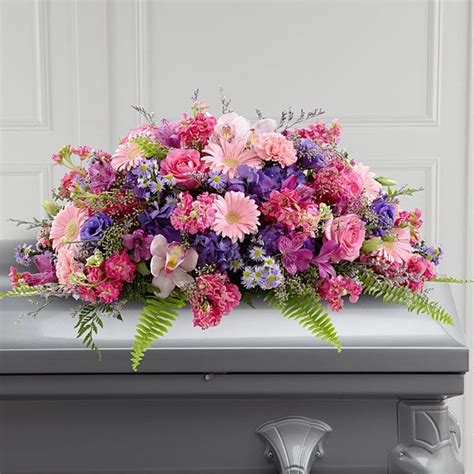 Bright Pink Casket Spray | Flowers by Flourish