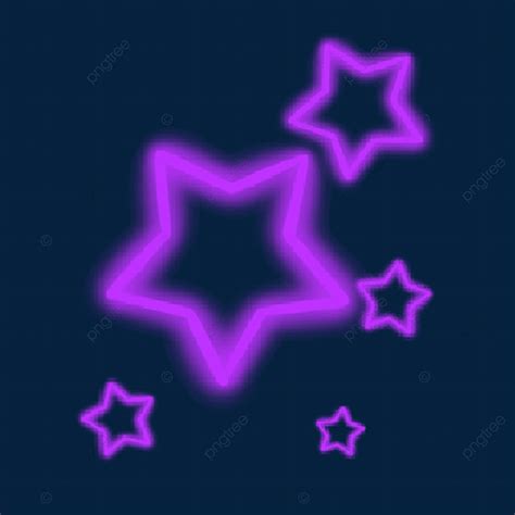 Hollow Star PNG Transparent, Neon Cosmic Spacecraft Purple Hollow Stars, Clipart, Color, Space ...