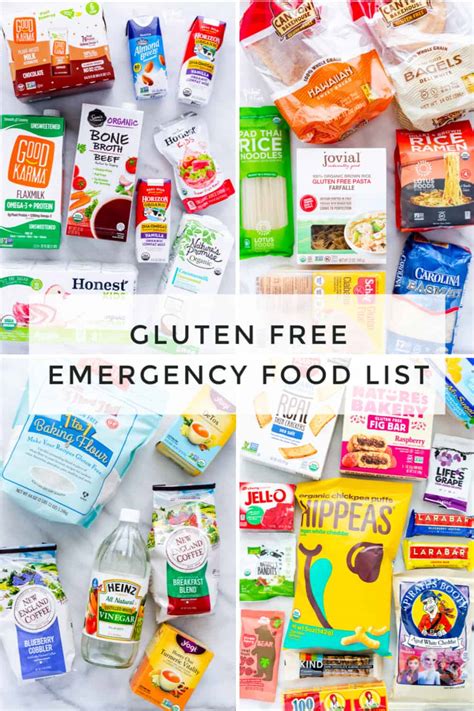 Gluten Free Emergency Food List - What the Fork