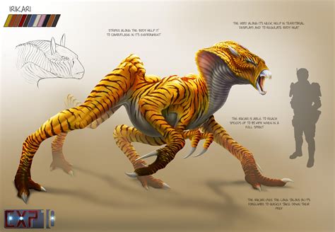 Irikari Creature Concept Sheet : r/worldbuilding