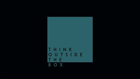 Think Outside The Box simple background #simple #motivational #quote # ...