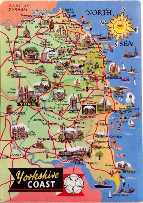 Yorkshire Tourist Attractions Map