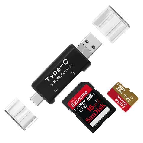 USB Type-C / Micro USB / SD Memory Card Reader / OTG Adapter