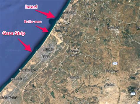 Israel Gaza Border Map