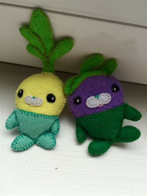 Custom Christmas gift: Tiny felt vegimals! For my Octonauts' fan ...