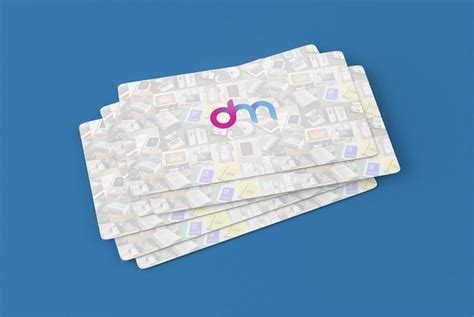 Rounded Business Card Mockup Free PSD – Download PSD