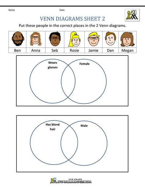 Printable Venn Diagram Worksheet - Printable Word Searches