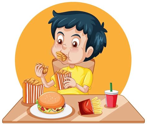 Eating Food Cartoon Images - Free Download on Freepik