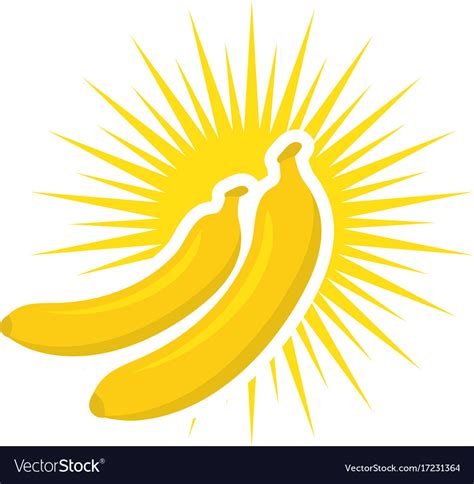 Banana logo template icon design Royalty Free Vector Image