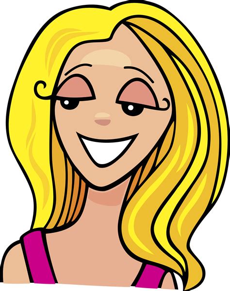 clip art blonde hair - Clip Art Library