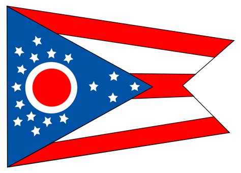 OnlineLabels Clip Art - Flag Of The State Of Ohio