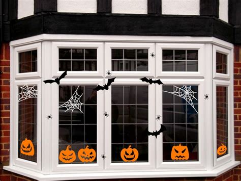 Halloween Window Decals, Halloween Pumpkins and Bat Window Decor, Halloween Decals for Car ...