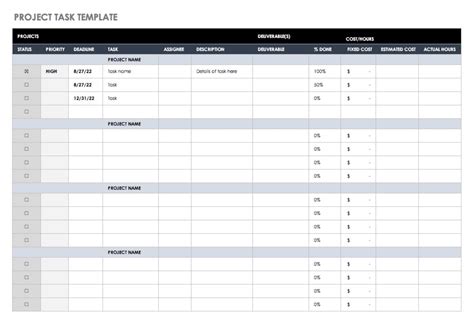 Task List Template | Free Manual Templates