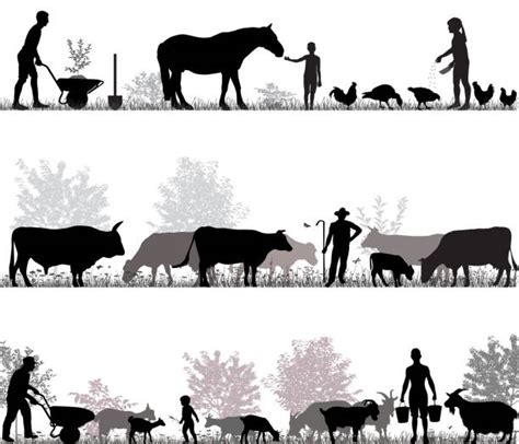 Farmer Silhouette Illustrations, Royalty-Free Vector Graphics & Clip Art - iStock