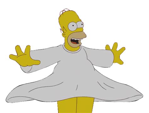 Excited Homer Simpson Sticker for iOS & Android | GIPHY