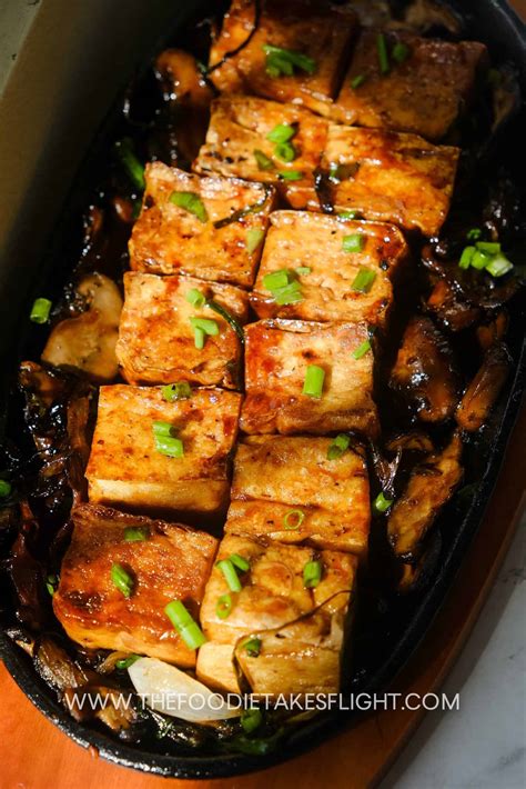 Japanese Tofu Steak - The Foodie Takes Flight