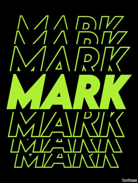 Mark Text Effect and Logo Design Word