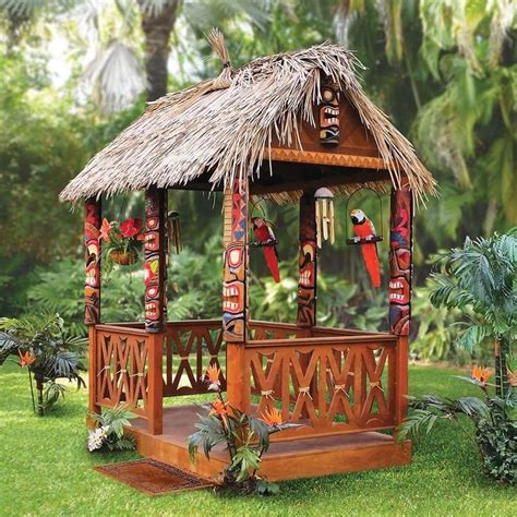 The Tropical Tiki Hut - Modern Design | Tiki hut, Tiki decor, Tiki bar decor