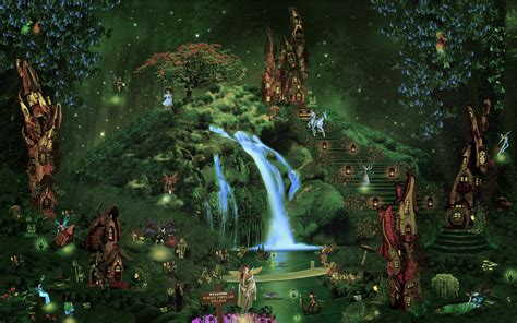 Elven Forest Wallpaper - WallpaperSafari