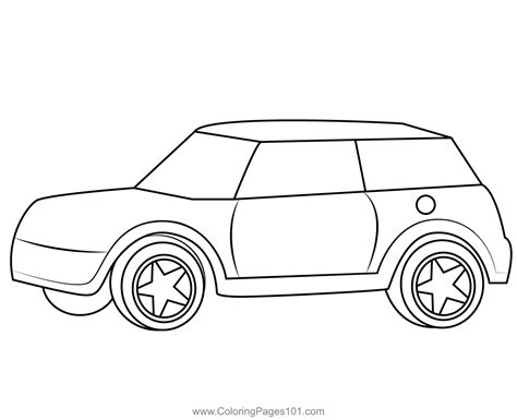 Mini Cooper Coloring Page for Kids - Free Cars Printable Coloring Pages ...