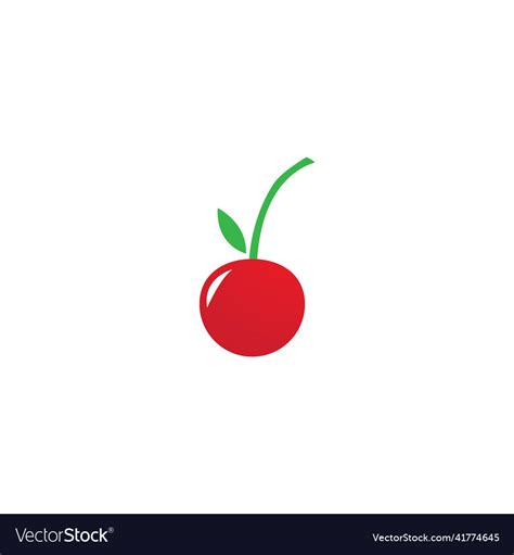 Cherry logo Royalty Free Vector Image - VectorStock