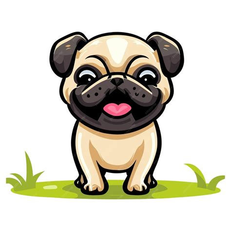 Premium Vector | Pug hugs and happiness furry bonding