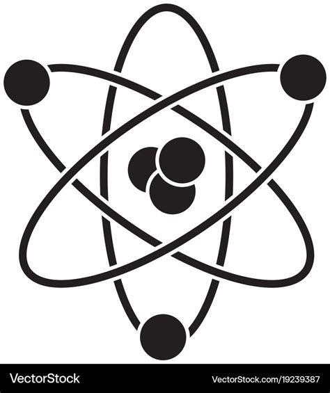 Atom science symbol Royalty Free Vector Image - VectorStock