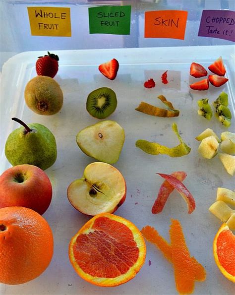 Sensory Activities: Fruits Exploration and whole fruit vs sliced fruit – Fun Littles