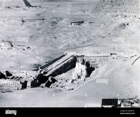 Aerial view of The Sphinx, Giza, Cairo, Egypt Stock Photo - Alamy