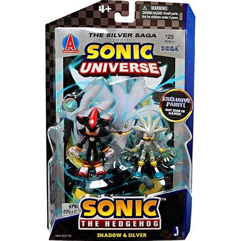 Sonic The Hedgehog Comic Book Shadow & Silver Action Figure 2-Pack ...