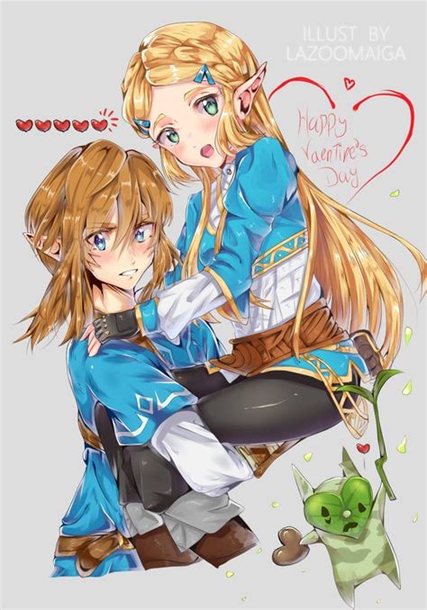 Link and Zelda (for valentines!) by LaZoomaiga.deviantart.com on ...