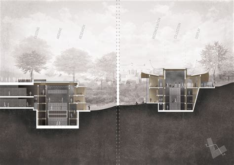 Site, Structure, Light and Air, M.ARCH, UBC | Section drawing architecture, Architecture collage ...