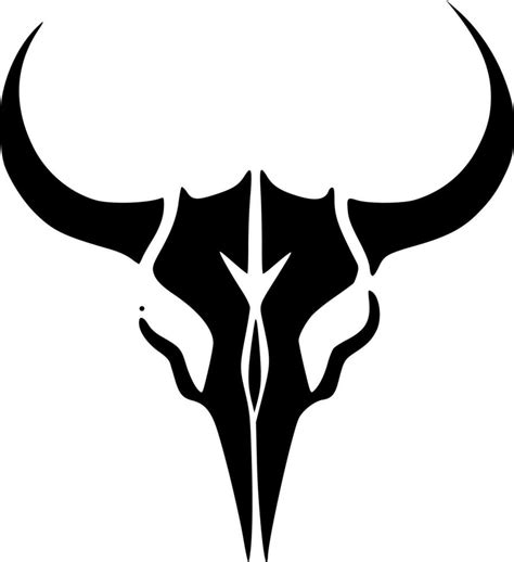 Cow Skull, Minimalist and Simple Silhouette - Vector illustration 24163201 Vector Art at Vecteezy